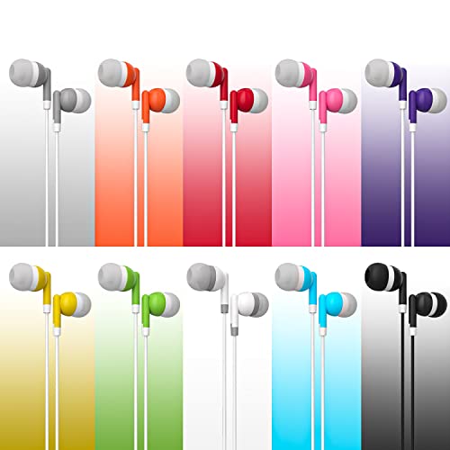 Maeline Bulk Earbuds Headphones with 3.5 mm Headphone Plug - MaeLine