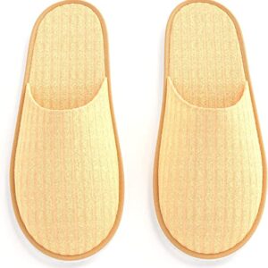 Maeline Bulk Pairs Disposable House Slippers for Family, Guests - Mixed Multi Color Indoor Home Spa Hotels Office Slipper for Women, Men - Image 4