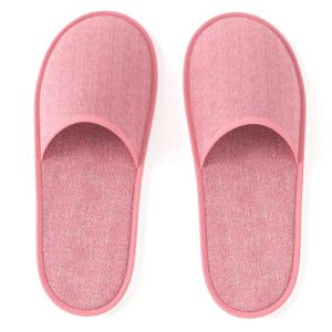 Maeline Bulk Pairs Disposable House Slippers for Family, Guests - Mixed Multi Color Indoor Home Spa Hotels Office Slipper for Women, Men - Image 6