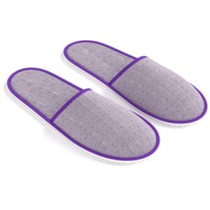 Maeline Bulk Pairs Disposable House Slippers for Family, Guests - Mixed Multi Color Indoor Home Spa Hotels Office Slipper for Women, Men - Image 7